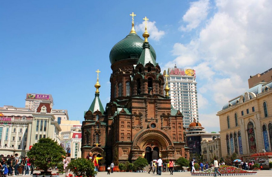 冰城哈爾濱、俄羅斯風(fēng)情小鎮(zhèn)、中央大街、萬達(dá)