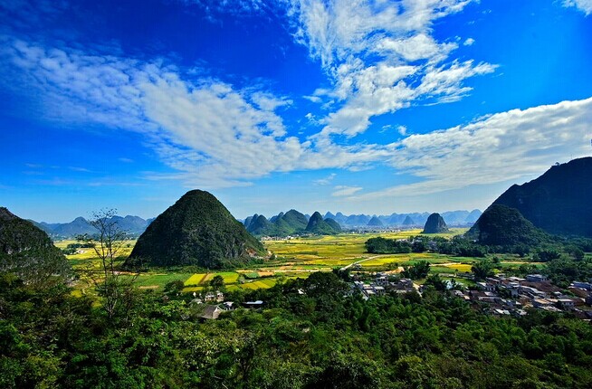 桂林漓江陽(yáng)朔、德天瀑布通靈、巴馬長(zhǎng)壽村雙臥